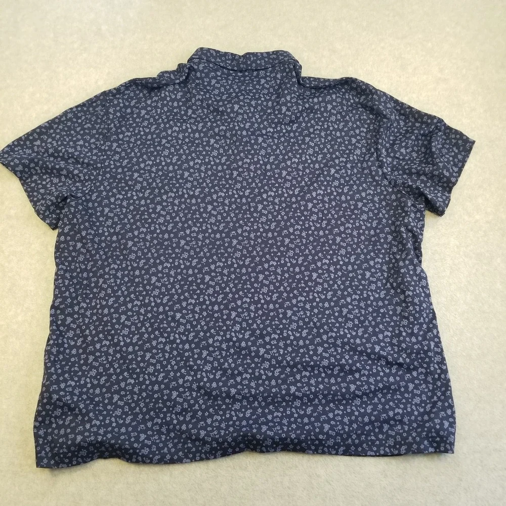 Polo Ralph Lauren Polo Shirt Mens 2XB Blue Floral Cotton Casual Classic